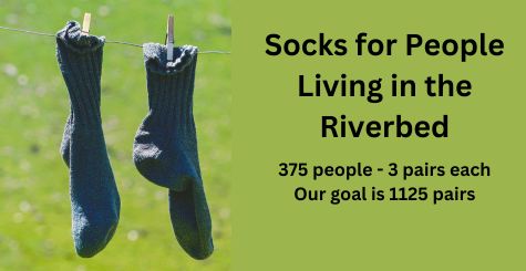 Help provide socks for people