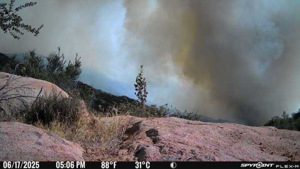 Photo of smoke from fire