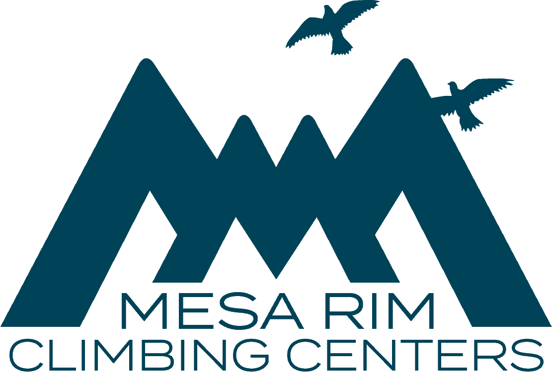 Mesa Rim Climbing Centers Blue Logo Mesa Rim Climbing Centers Blue Logo