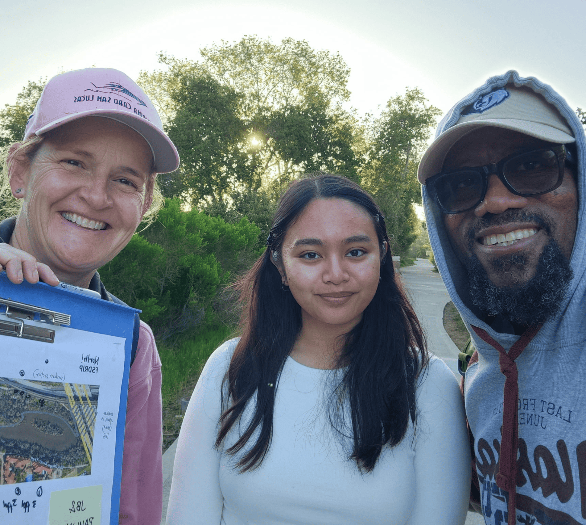 census volunteers smiling