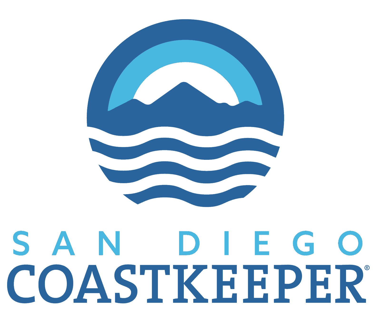 SD Coastkeeper Logo Stacked Blue